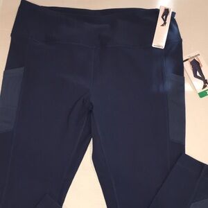 NWT Mondetta Active Legging | Iron Blue | 4-Way Stretch | Side Pockets | Size XL
